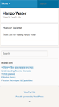 Mobile Screenshot of hanzowater.com